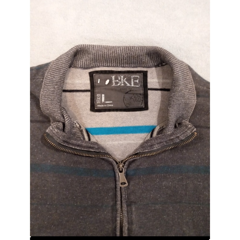 Buckle BKE Pullover Sweater Mens Size Lslim Black Gray, 1/4 Zip Up, Athletic Fit
